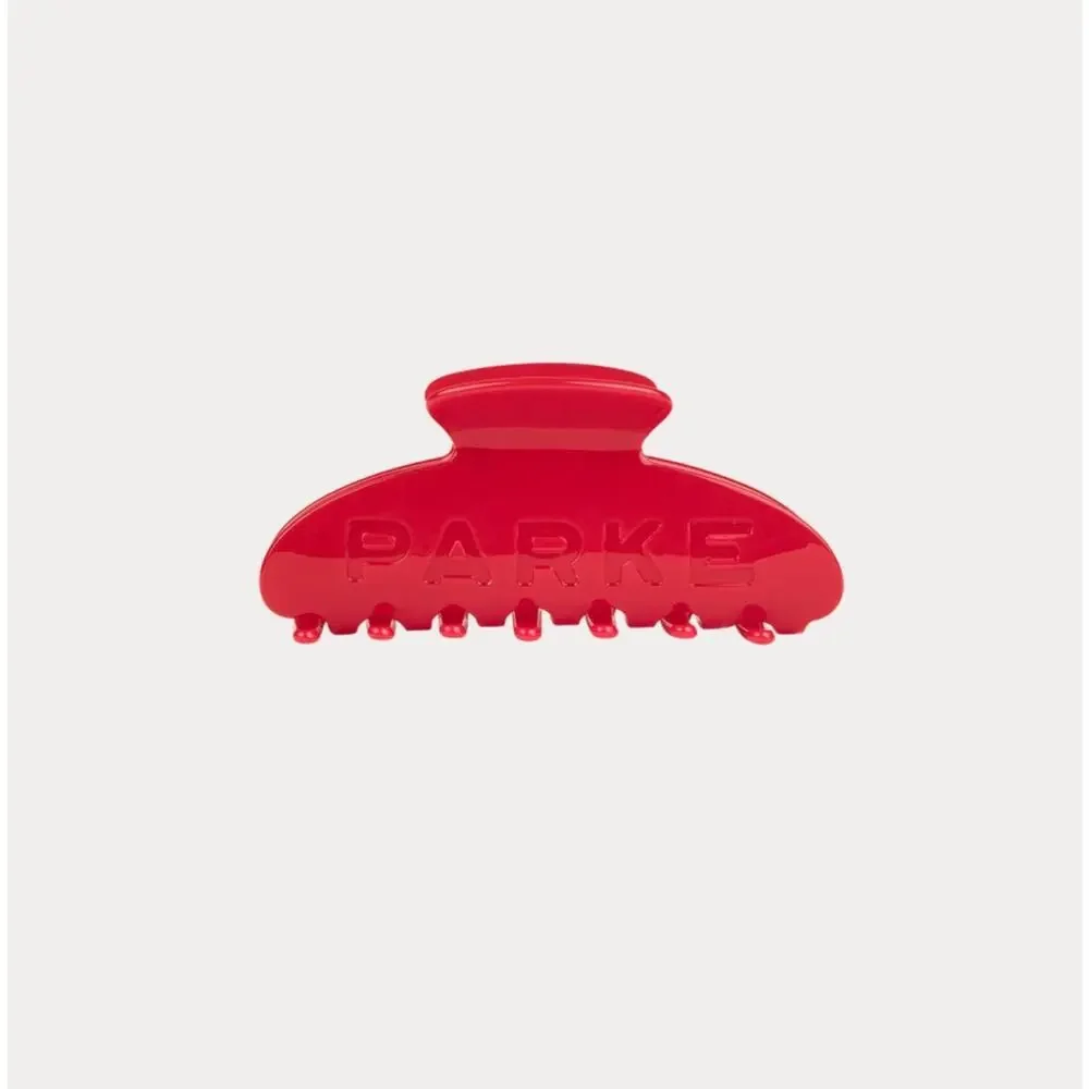 Parke Maggie & Emma Edit Claw Clip in Ruby - NWT